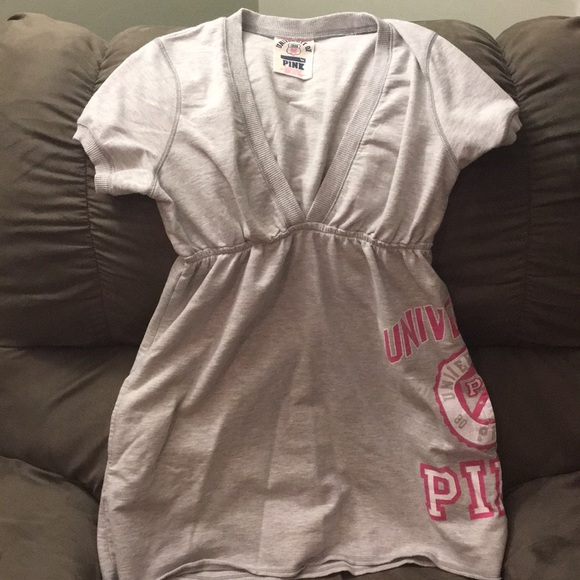 VS PINK short sleeve sweatshirt cover up - Picture 3 of 6